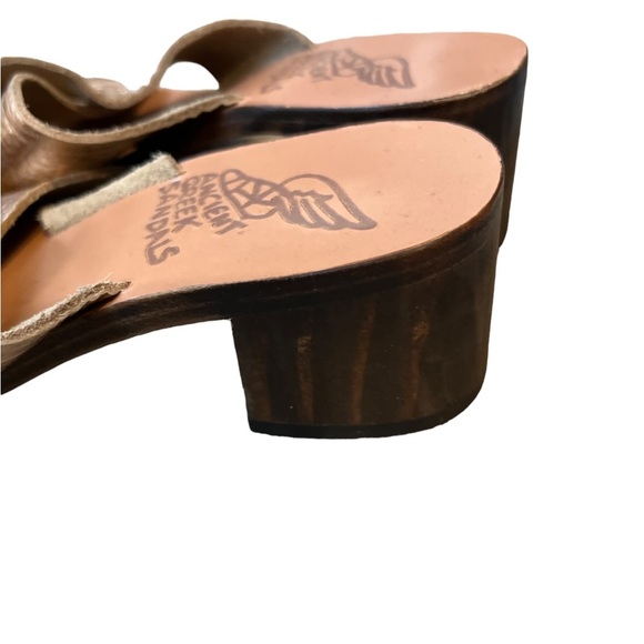 Ancient Greek Sandals Metallic Slide Sandals - Picture 11 of 15